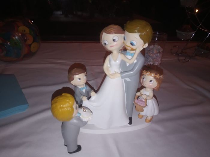 Nuestros muñecos estaban en la mesa