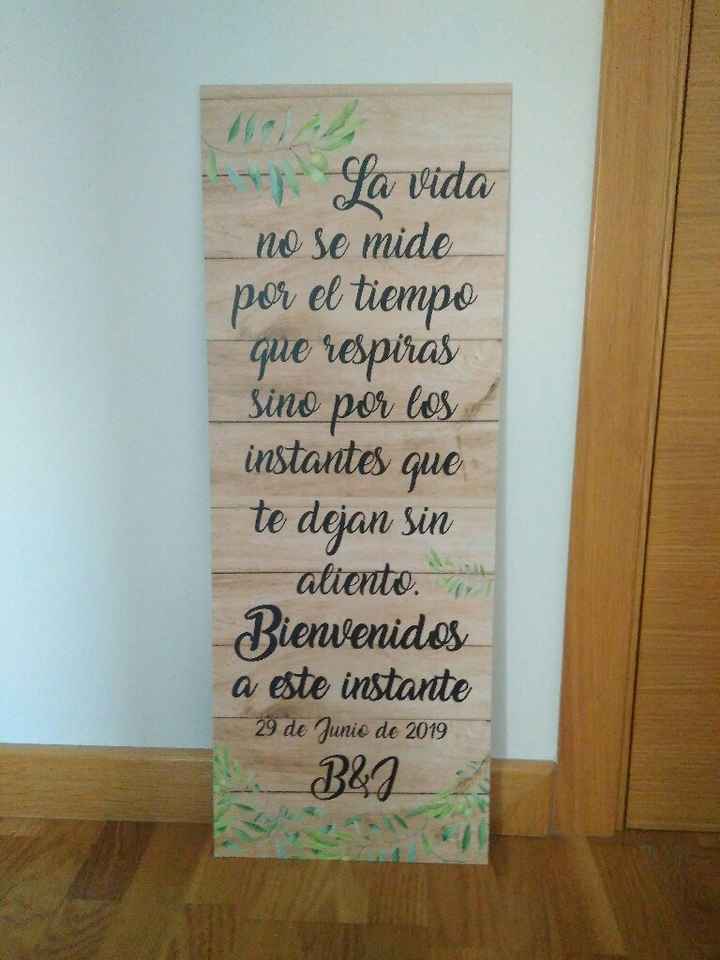 Nuestro cartel de bienvenida - 1