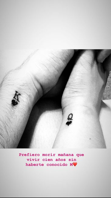 ¿Llevas algún tattoo romántico vinculado con tu pareja? 5