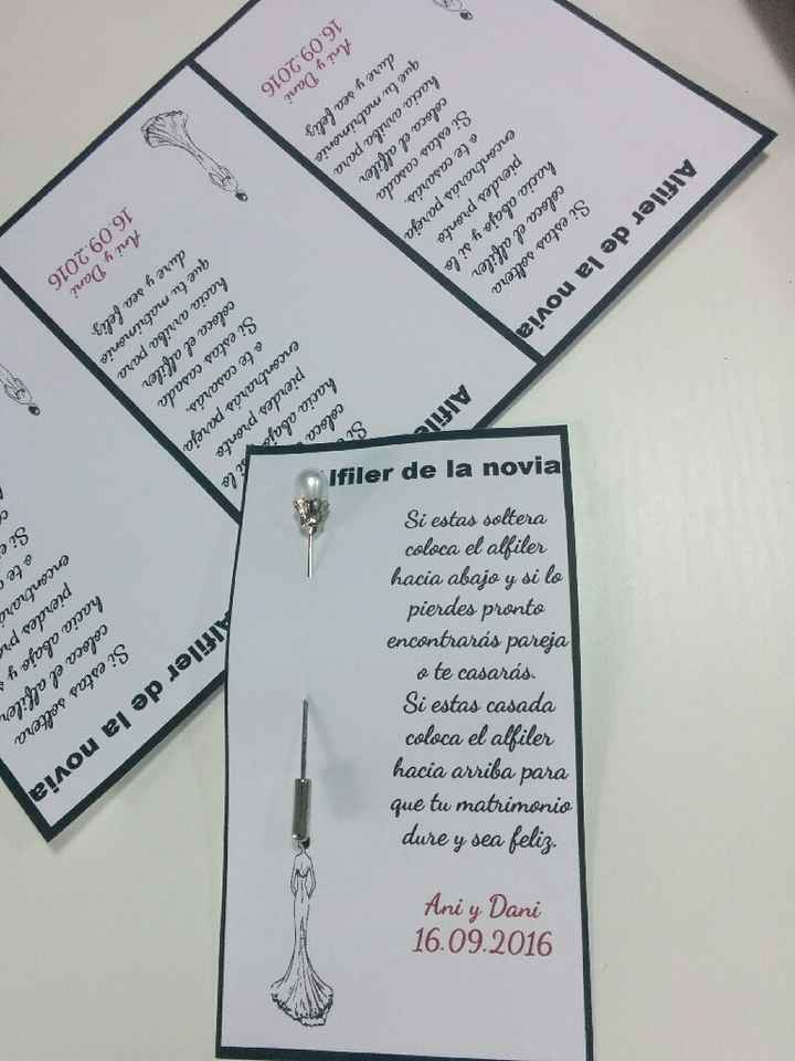 Mis alfileres de novia! - 1