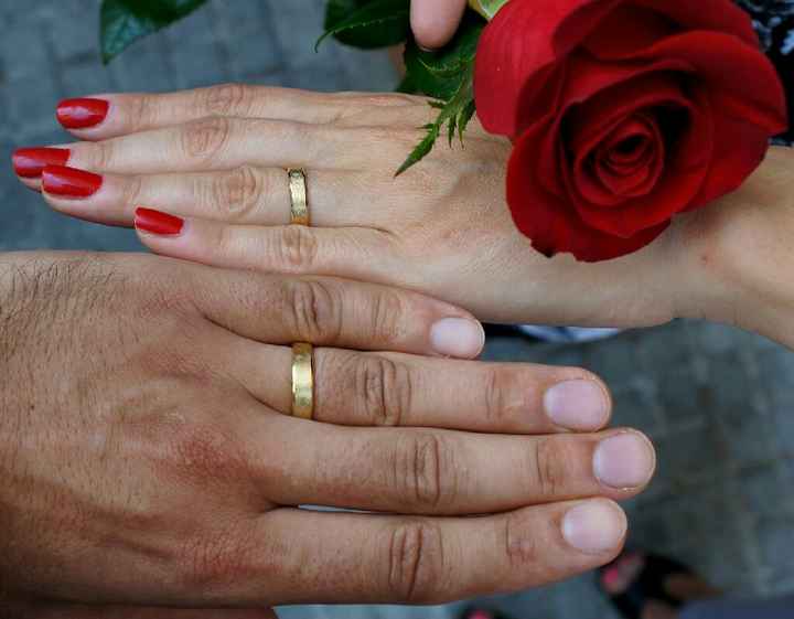 Nuestras alianzas en la boda civil! - 1