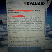 Volar con Ryanair bebe de 9 meses - 2