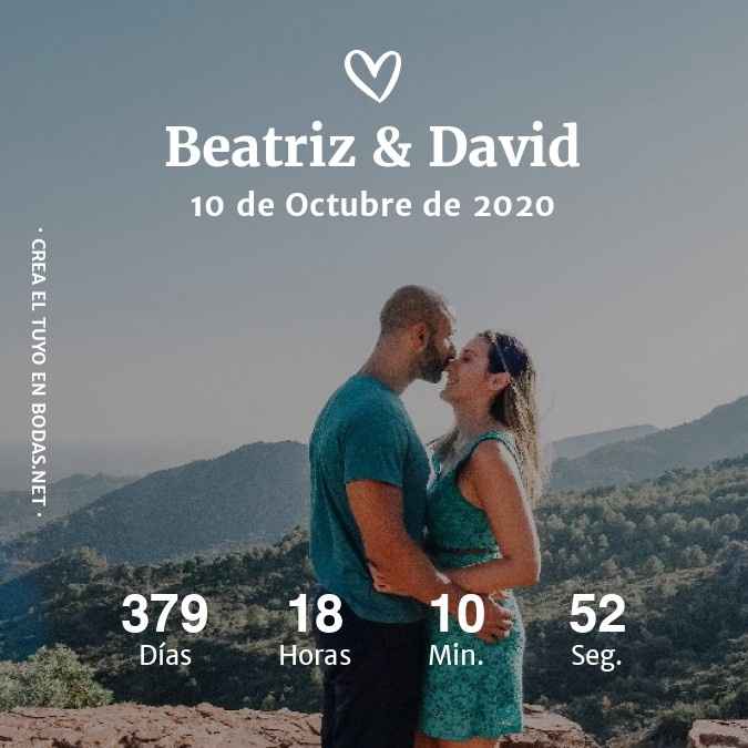 ¡Comparte tu contador de boda! 😄💍 - 1