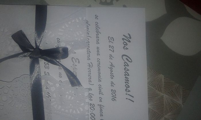 Invitaciones echas por mi - 1