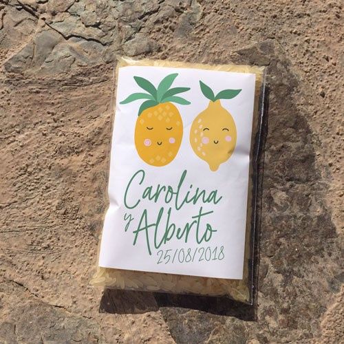 Bolsa arroz frutas