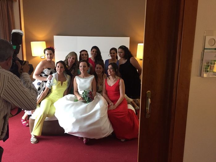 ¡¡¡Amigas!!! antes de bajar a la ceremonia