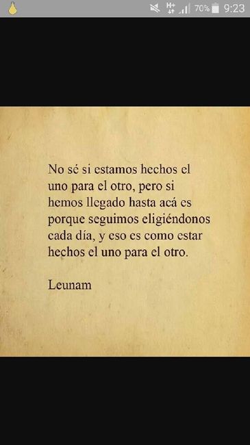 Que frase mítica de libro define vuestra relación? - 1