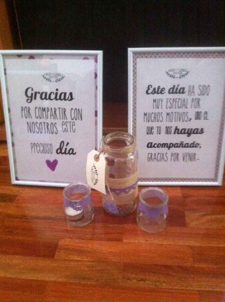 Centros de mesa y palabras de agradecimiento - 1
