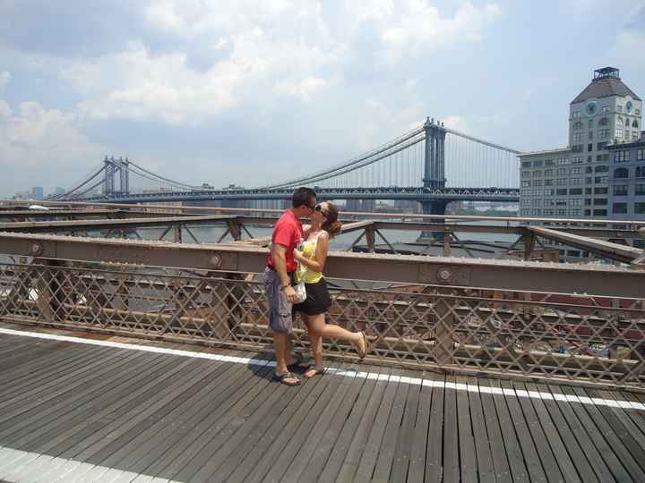 en el puente de brooklyn