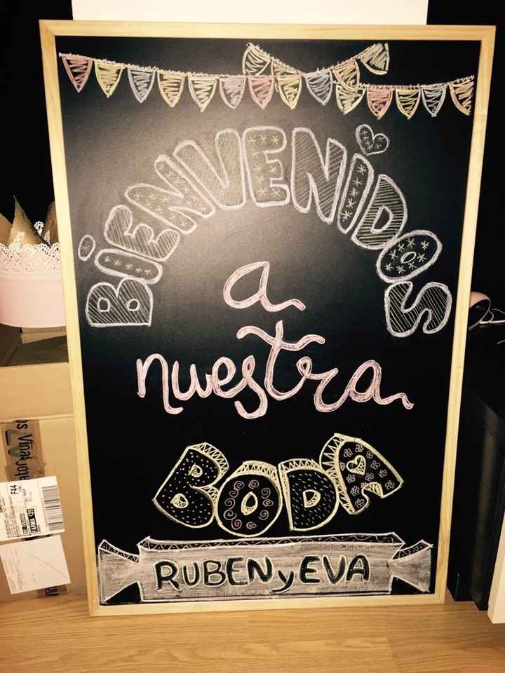 15 carteles de bienvenida para tu boda - 1