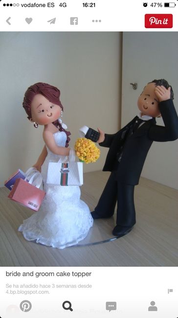 Figuritas tarta novios originales - 1