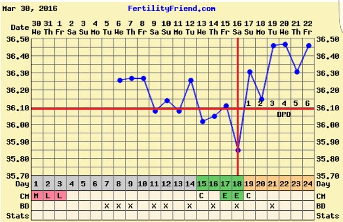 Decálogo de las gráficas de temperatura basal - 1