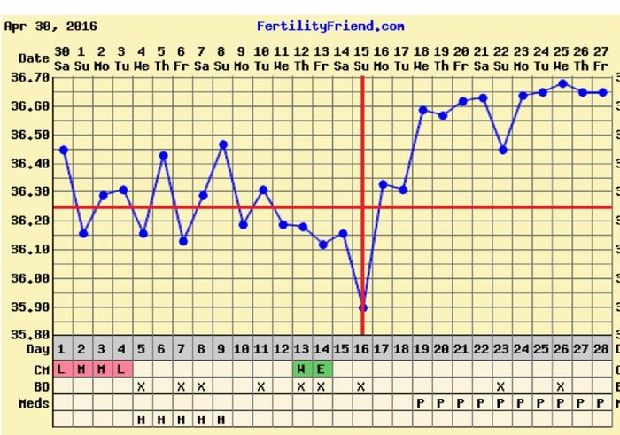 Decálogo de las gráficas de temperatura basal - 1
