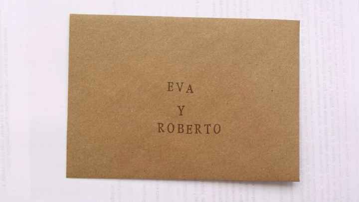 Mis sellos para los nombres en el sobre de las invitaciones. - 1