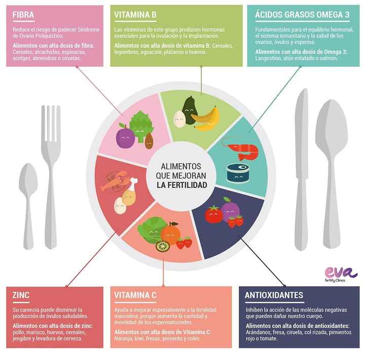 Alimentos que mejoran la fertilidad