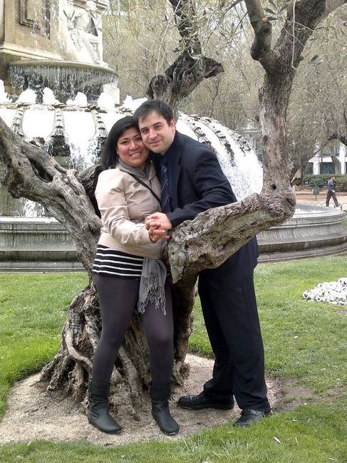 los novios de paseo por madrid