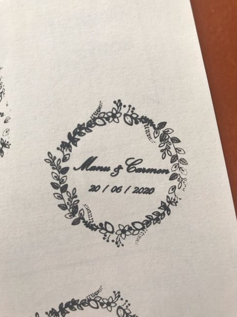 Tampón personalizado boda 2