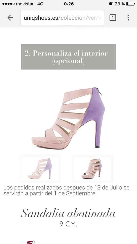 Zapatos lila y o morado - 1