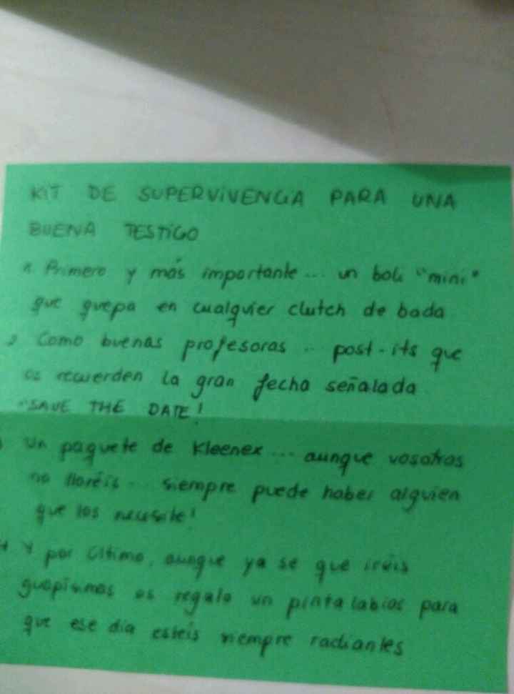 Kit de supervivencia para ser una buena testigo - 3