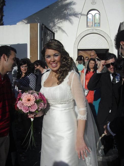yo a la salida de la iglesia