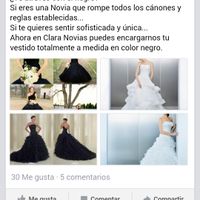 Vestido de novia negro - 1