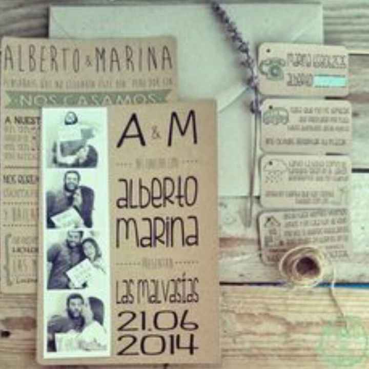 Invitaciones para boda rustida diy - 1