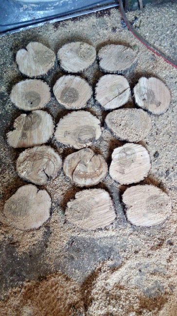 Rodajas de madera caseras!! - 1