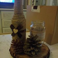 Rodajas de madera para centros de mesa - 1