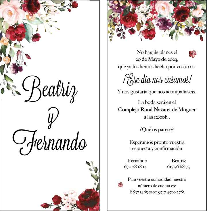 Invitaciones feliz boda - 1