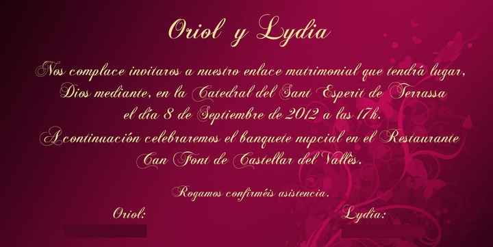 Nuestra invitación