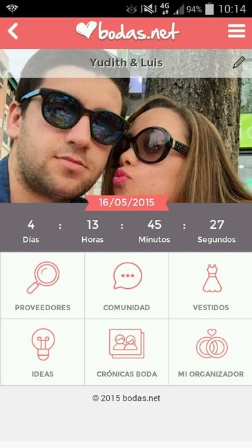 Cuantos días les falta para su boda - 1