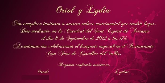 Nuestra invitación