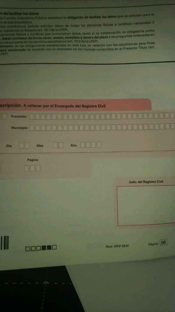 Papeles a entregar para boda civil - 1