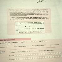 Papeles a entregar para boda civil - 2