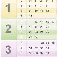 tabla mes y semana 2