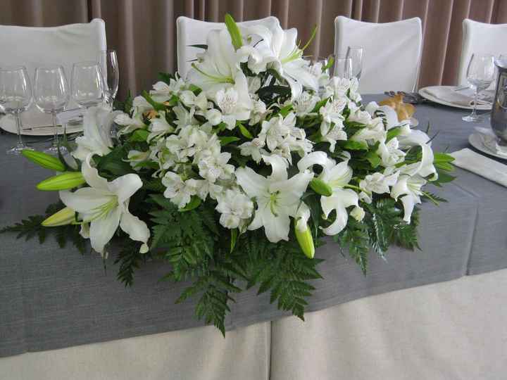 Decoración mesa presidencial