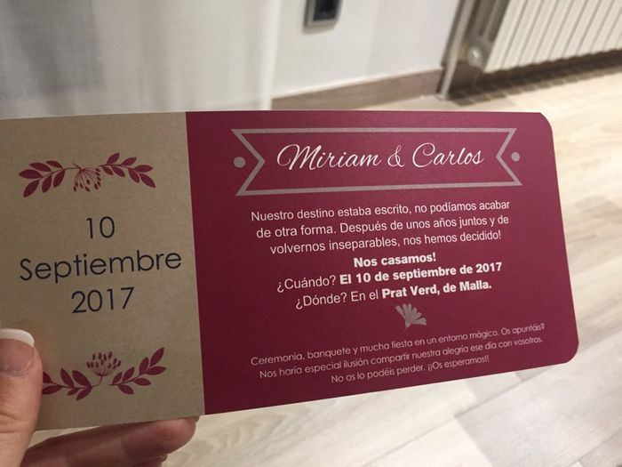 Uauu 198 días, q rápido pasa! ya tengo invitaciones!! - 3