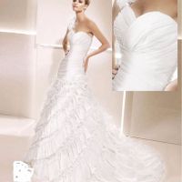 Este es mi vestido de novia pero sin el tirante