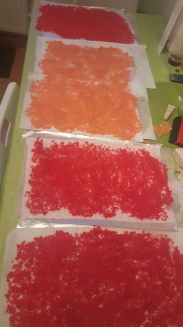 Arroz de colores DIY