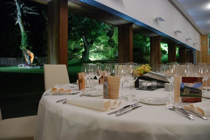 Comedor y jardín