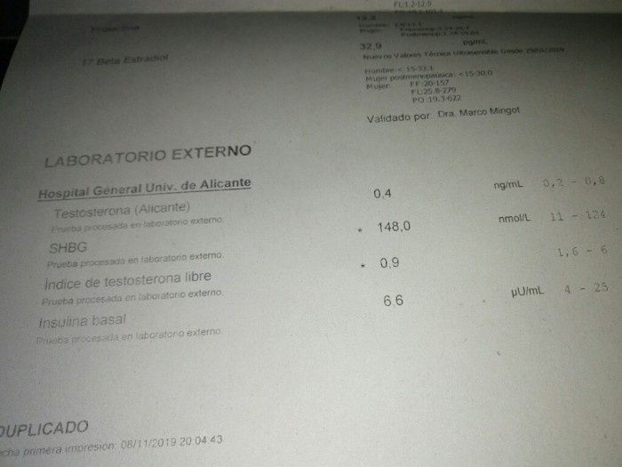Análisis alterados 2