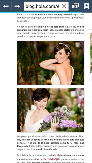 Novias de pelo corto - 1