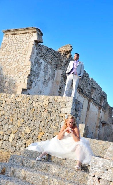 en las ruinas
