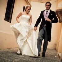 Corriendo por las calles de Málaga.