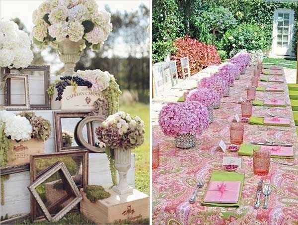 Decora tu boda con Hortensias