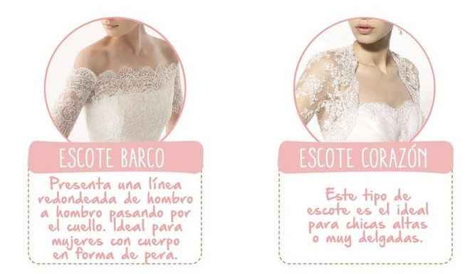 Vestido de novia segÃºn el escote