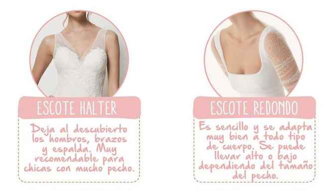 Vestido de novia segÃºn el escote