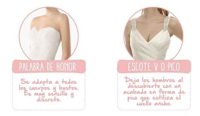 Vestido de novia segÃºn el escote