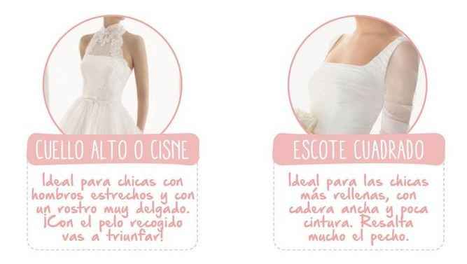 Vestido de novia segÃºn el escote