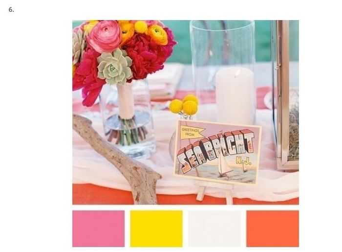 Mis colores de boda son...